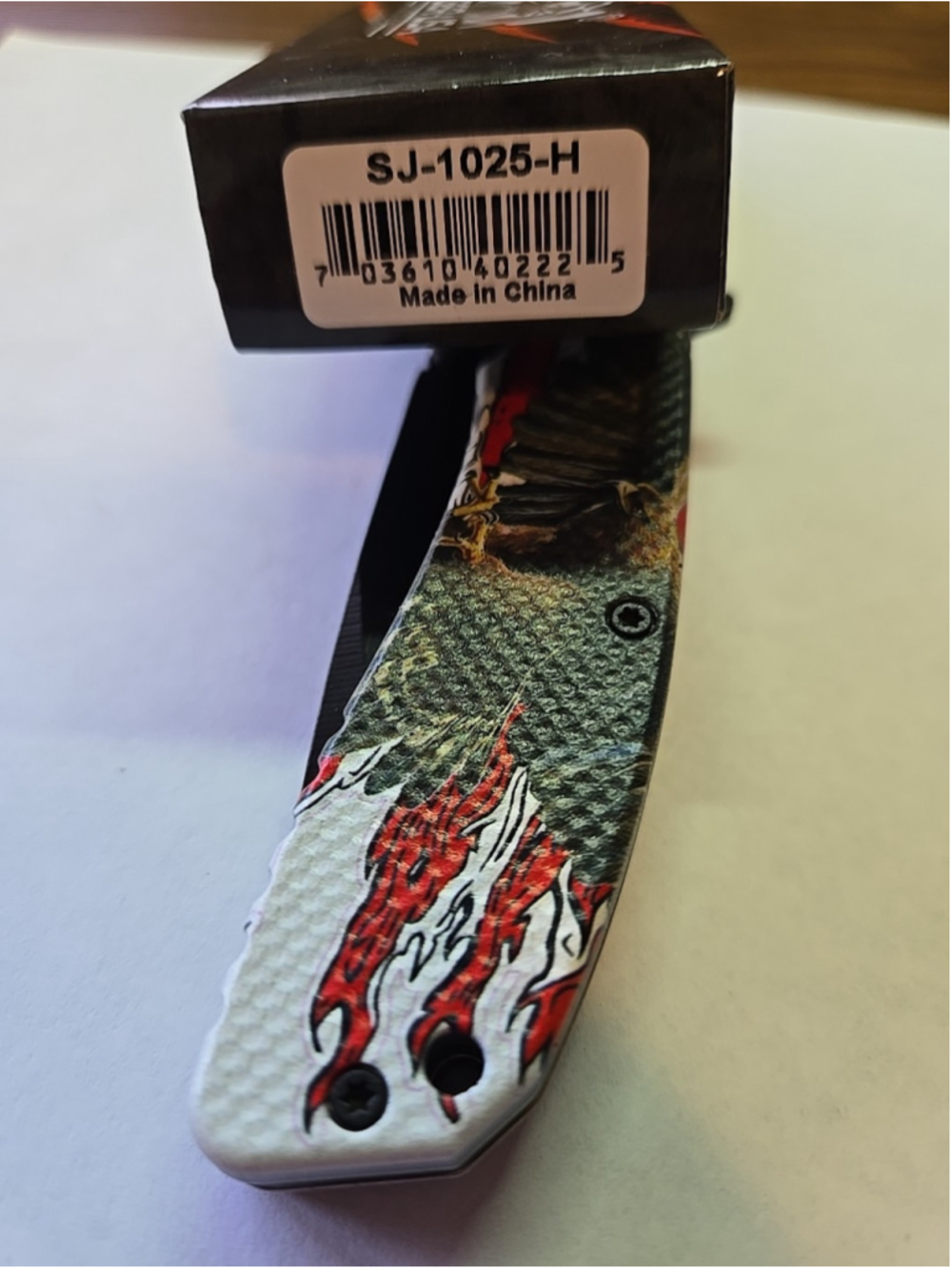 Brand New Tiger USA Spring Assisted Knife Sj-1025-H EDC Sharp Blade Belt Clip - Picture 6 of 7